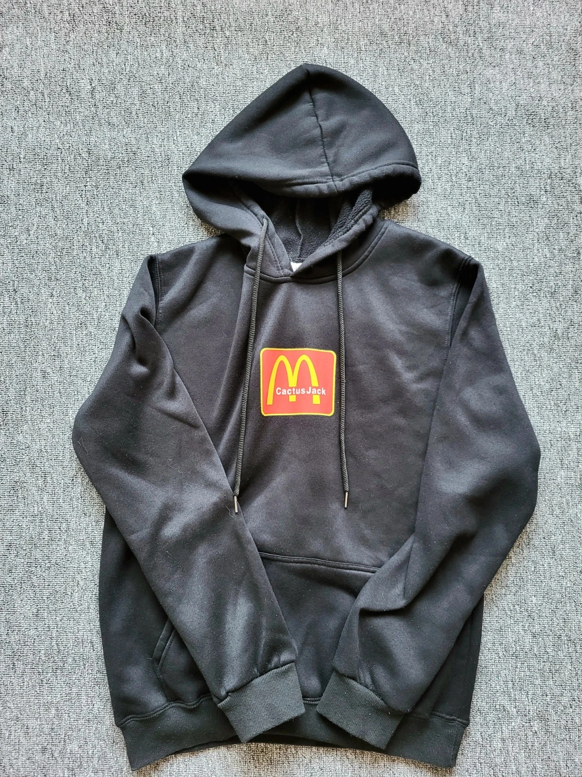 capuz cactus jack x mcdonald's preto moletom com capuz travis scott rap us – photo 3